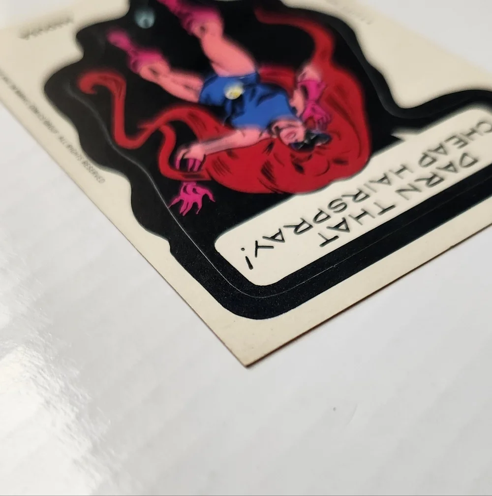 💥 Vintage 1975 Topps MARVEL Super Heroes Sticker - MEDUSA trading card🦸‍♀️✨